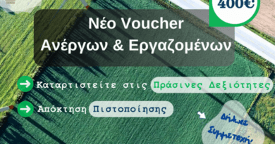 κατάρτισης σε πράσινες δεξιότητες για 25.000 ανέργους