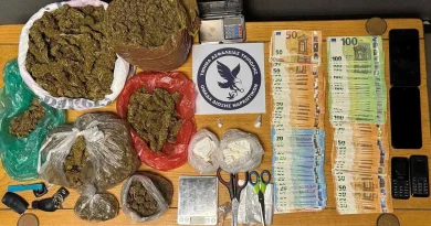 Συνελήφθησαν 3 άτομα για ναρκωτικά στην Αρκαδία