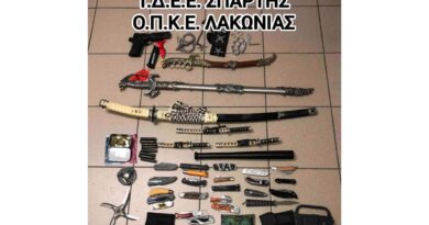 Τρίπολη: Συνελήφθησαν 2 άτομα για αρπαγή, ναρκωτικά και παράβαση της νομοθεσίας για τα όπλα