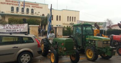 Δυναμικό «παρών» των Νεμεατών αγροτών στο συλλαλητήριο στην Κόρινθο