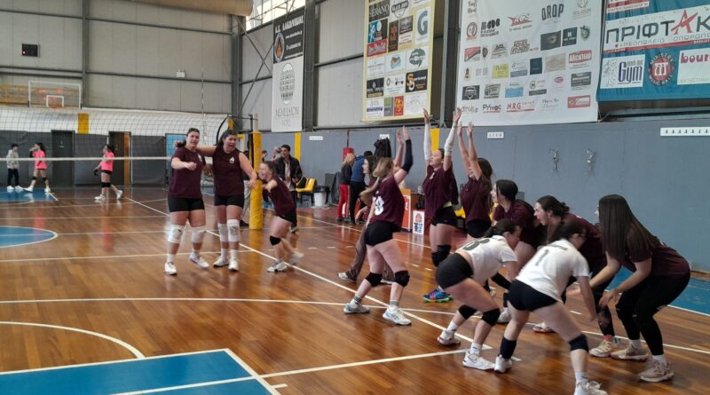 σχολική ομάδα βόλεϊ του Ενιαίου Λυκείου Νεμέας