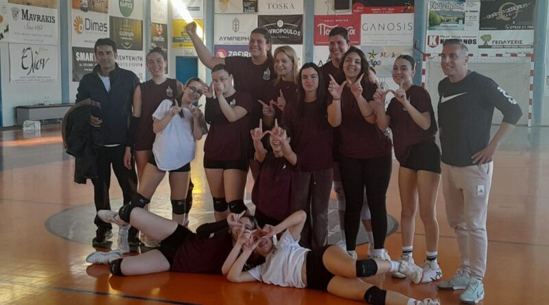 Πρωταθλήτρια Πελοποννήσου η ομάδα κορασίδων βόλεϊ του ΓΕΛ Νεμέας