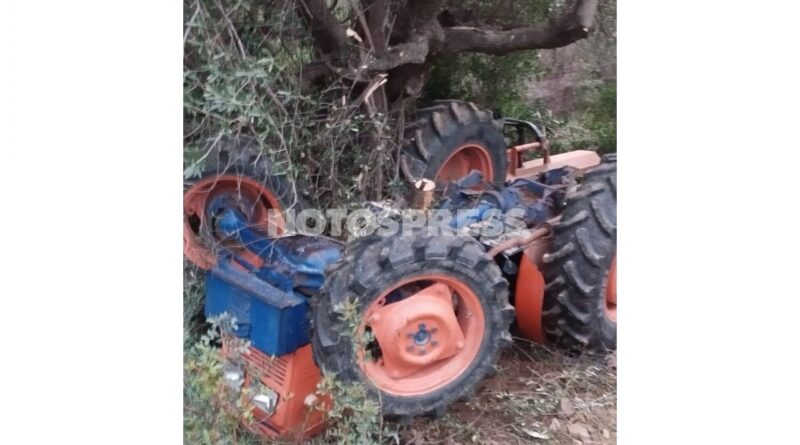 Τραγωδία στους Μολάους - Νεκρός 60χρονος κάτω από τρακτέρ