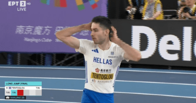 Παγκόσμιο Πρωτάθλημα: Εκτός βάθρου ο Τεντόγλου με καλύτερο άλμα στα 8,14 μ.
