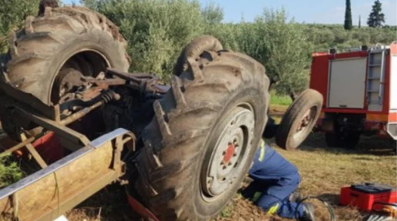 Κούτσι Νεμέας: Αγρότης καταπλακώθηκε από τρακτέρ