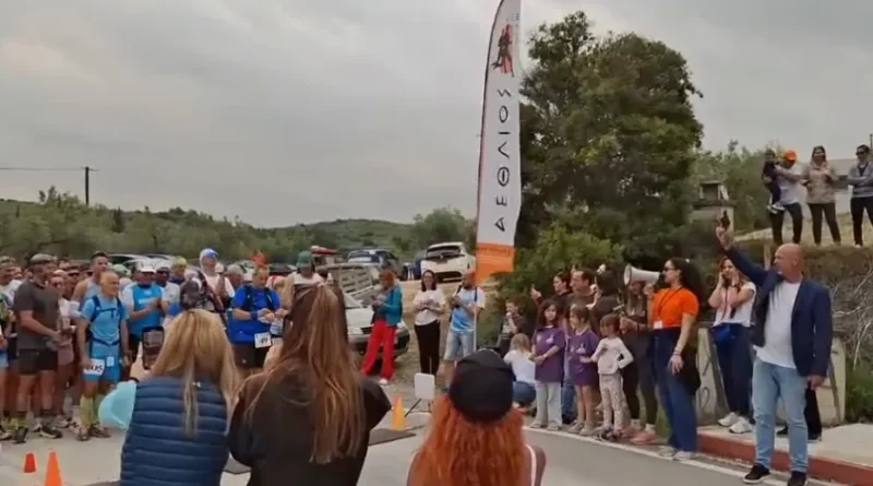 Αρχαία Νεμέα: Η εκκίνηση του 12ου Ολυμπίου Δρόμου 180 χλμ Αρχ. Νεμέα – Αρχ. Ολυμπία