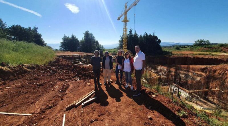 Συνεχίζονται οι εργασίες στο έργο ανέγερσης κτιρίου πολλαπλών χρήσεων στο Αστεροσκοπείο Κρυονερίου