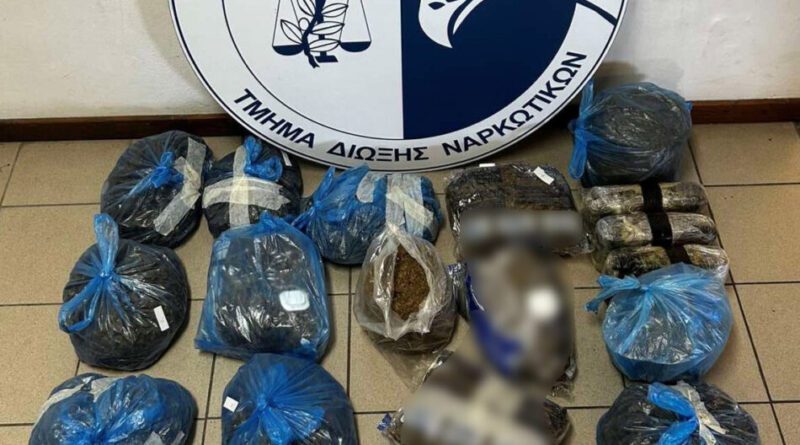 Πάνω από 24 κιλά κάνναβης εντοπίσθηκαν στη Μεσσηνία