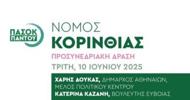 Κλιμάκιο του ΠΑΣΟΚ - Κινήματος Αλλαγής στην Κόρινθο