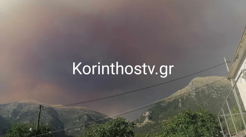 Ορεινή Κορινθία: Μεγάλη αναζωπύρωση και εντολή εκκένωσης για τρεις οικισμούς