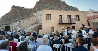 Εγκαίνια του Δημοτικού Μουσείου Γιάννη Ρίτσου στην Καστροπολιτεία της Μονεμβασιάς