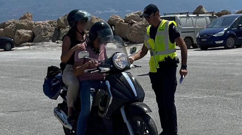 Εβδομαδιαίος απολογισμός δράσεων της Εκστρατείας «Μηδενική ανοχή στη μη χρήση κράνους» στην Περιφέρεια Πελοποννήσου