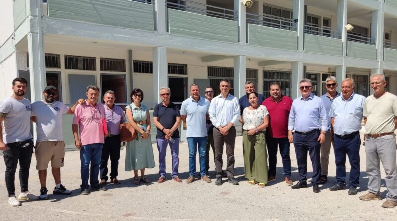 Επίσκεψη Χρίστου Δήμα στα έργα ανακαίνισης 11 σχολείων της Κορινθίας στο  πλαίσιο του Προγράμματος «Μαριέττα Γιαννάκου»