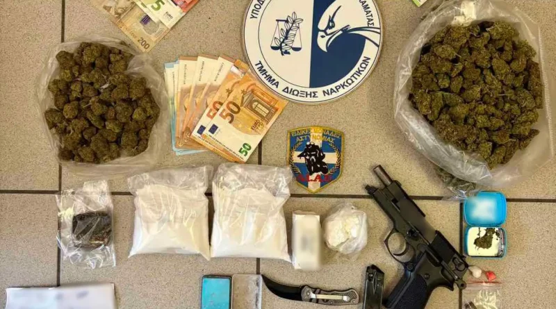 Μεσσηνία: Συνελήφθησαν 2 άτομα για ναρκωτικά και όπλα