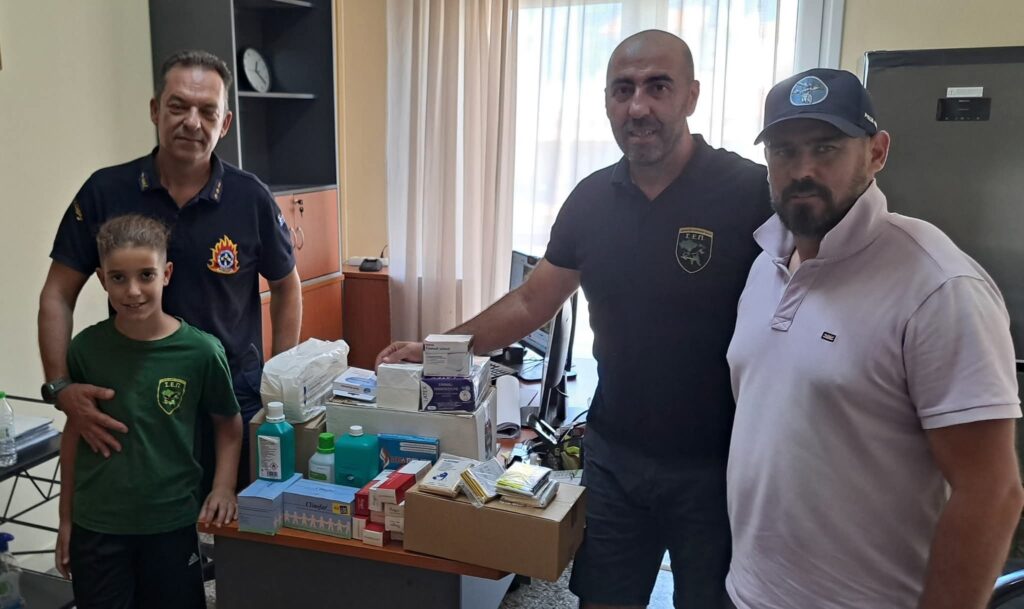 Δωρεά Φαρμακευτικού Υλικού από τον Σύλλογο Εφέδρων Πελοποννήσου στην Πυροσβεστική Υπηρεσία Κορίνθου και στο Πυροσβεστικό Κλιμάκιο Νεμέας
