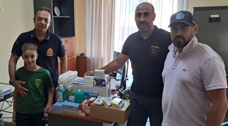Δωρεά Φαρμακευτικού Υλικού από τον Σύλλογο Εφέδρων Πελοποννήσου στην Πυροσβεστική Υπηρεσία Κορίνθου και στο Πυροσβεστικό Κλιμάκιο Νεμέας