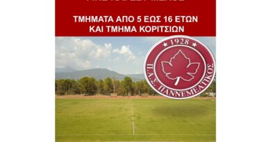 Έναρξη Προπονήσεων Ακαδημιών ΠΑΣ ΠΑΝΝΕΜΕΑΤΙΚΟΥ