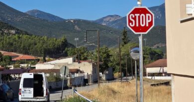 Νέα φωτιζόμενα STOP στον Δήμο Νεμέας για μεγαλύτερη οδική ασφάλεια