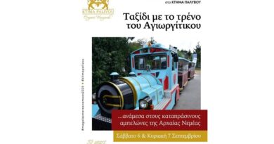 Το τρένο του Αγιωργίτικου -Μεγάλες Ημέρες Νεμέας 2025 στο Κτήμα Παλυβού