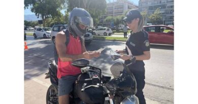 Εβδομαδιαίος απολογισμός δράσεων της Εκστρατείας «Μηδενική ανοχή στη μη χρήση κράνους» στην Περιφέρεια Πελοποννήσου