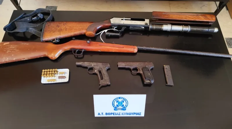 Αρκαδία: Συνελήφθη 54χρονος για παράβαση της νομοθεσίας για τα όπλα