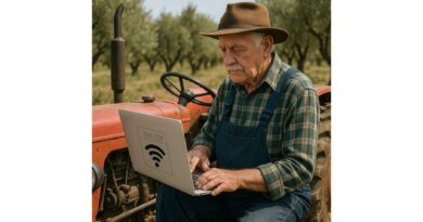 Λάπτοπ και ίντερνετ στον ελαιώνα;