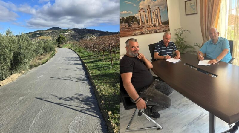 Νεμέα: Νέο έργο αγροτικής οδοποιίας στην Τοπική Κοινότητα Κουτσίου