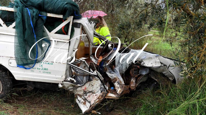 Θανατηφόρο τροχαίο στην Κορινθία – Ενας νεκρός και δύο τραυματίες