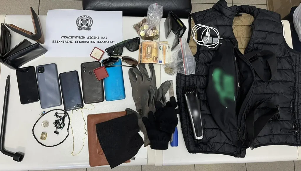 Εξιχνιάστηκαν 17 περιπτώσεις κλοπών στη Μεσσηνία