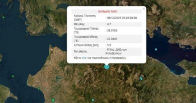 Σεισμός στα Καλάβρυτα – Ταρακούνησε την Πελοπόννησο