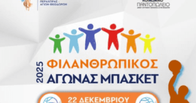 Φιλανθρωπικός αγώνας μπάσκετ για την ενίσχυση του Κοινωνικού Παντοπωλείου στο Λουτράκι