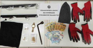 Εξιχνιάστηκαν 5 περιπτώσεις κλοπών στη Μεσσηνία