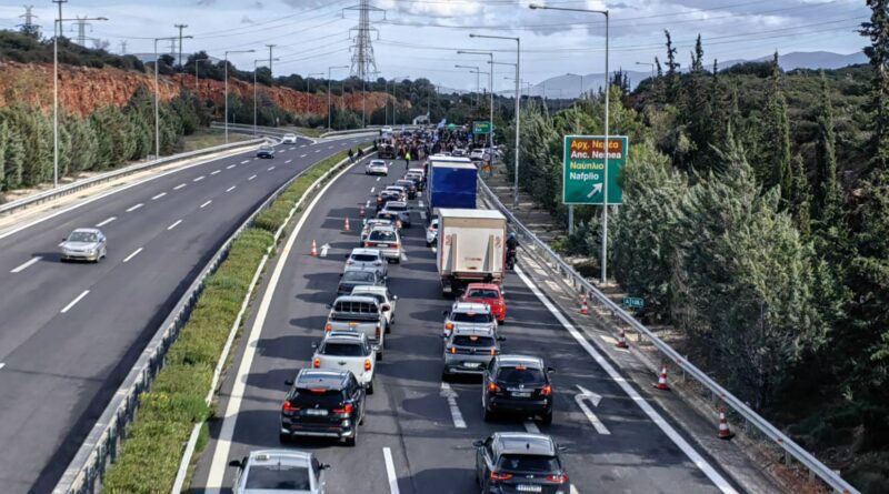  Κυκλοφοριακές ρυθμίσεις λόγω αγροτικών κινητοποιήσεων στον κόμβο Αρχαίας Νεμέας