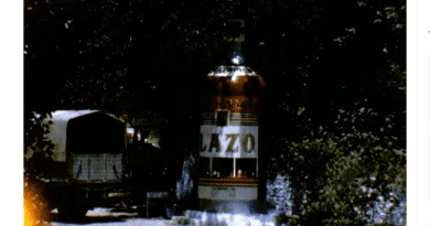 Νεμέα 1961 - Διάβαση τρένου στη Νεμέα