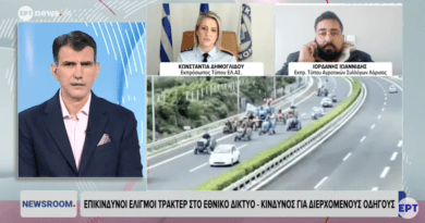 Δημογλίδου: Σχηματίστηκε δικογραφία για το περιστατικό με τα τρακτέρ που μπήκαν στην εθνική οδό, στην Αρχαία Νεμέα -VIDEO