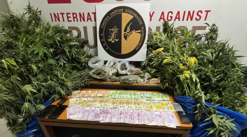 Κιάτο: Εντοπίστηκε πλήρως εξοπλισμένο εργαστήριο καλλιέργειας κάνναβης σε σπίτι