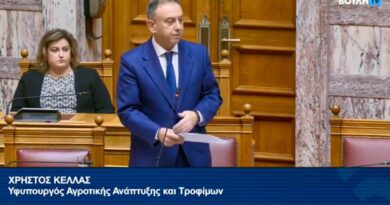 Χρ. Κέλλας στη Βουλή- Δεν υπάρχει εγκεκριμένο εμβόλιο κατά της ευλογιάς στην ΕΕ -VIDEO