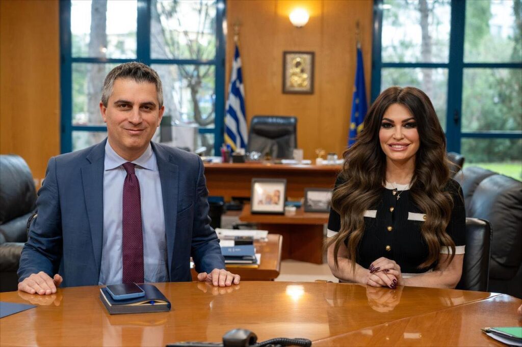 Συνάντηση εργασίας Χρίστου Δήμα με την Πρέσβη των ΗΠΑ στην Ελλάδα Kimberly Guilfoyle