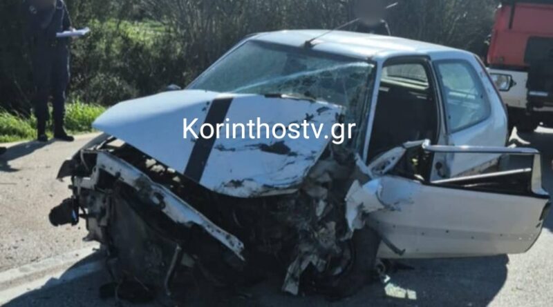 Σοβαρό τροχαίο με τραυματία στην Π.Ε.Ο Κορίνθου – Άργους