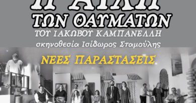 "Αυλή των Θαυμάτων": Η επιτυχημένη παράσταση επιστρέφει στο Δημ. Θέατρο Κορίνθου για τρεις βραδιές!