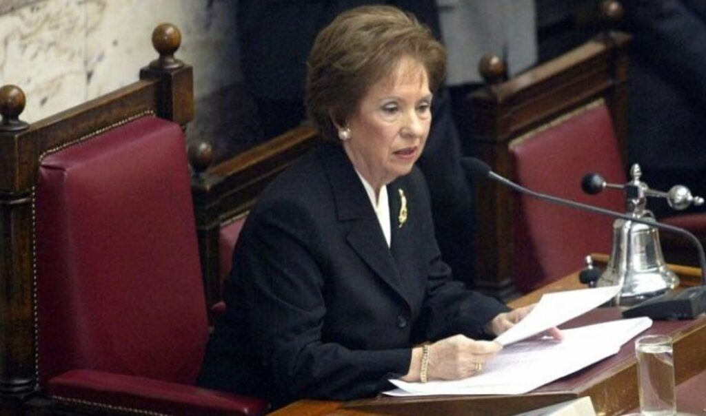 Πέθανε η Άννα Ψαρούδα-Μπενάκη, πρώην Πρόεδρος της Βουλής των Ελλήνων