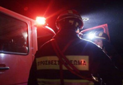 Φωτιά σε αυλή σπιτιού στην Αρχαία Νεμέα