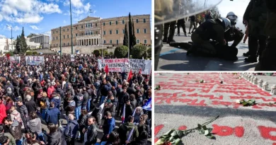 Tραγωδία στα Τέμπη: Συγκεντρώσεις για τα τρία χρόνια – Επεισόδια και ένταση σε Αθήνα και Θεσσαλονίκη