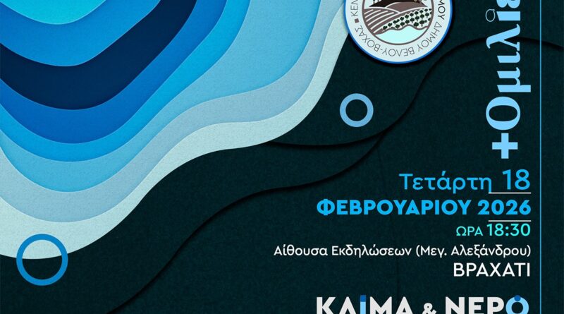 «+Ομιλίες»: Κλίμα & Νερό σε έναν Μεταβαλλόμενο Κόσμο