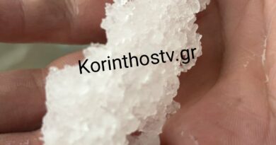 Ισχυρό χαλάζι έπληξε την Νεμέα και τις γύρω περιοχές -VIDEO