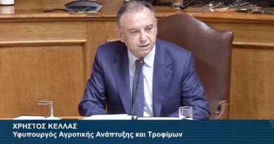 Κέλλας στη Βουλή: Στήριξη αγροτών με επιδότηση καυσίμων και έκτακτες ενισχύσεις