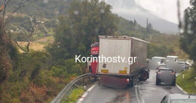  “Δίπλωσε” νταλίκα στη Π.Ε.Ο Κορίνθου – Άργους, κοντά στα Δερβενάκια