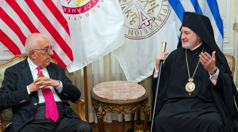 Συνάντηση εθνικού συμβολισμού στη Νέα Υόρκη: Ο Πρόεδρος της Βουλής Νικήτας Κακλαμάνης με τον Αρχιεπίσκοπο Ελπιδοφόρο