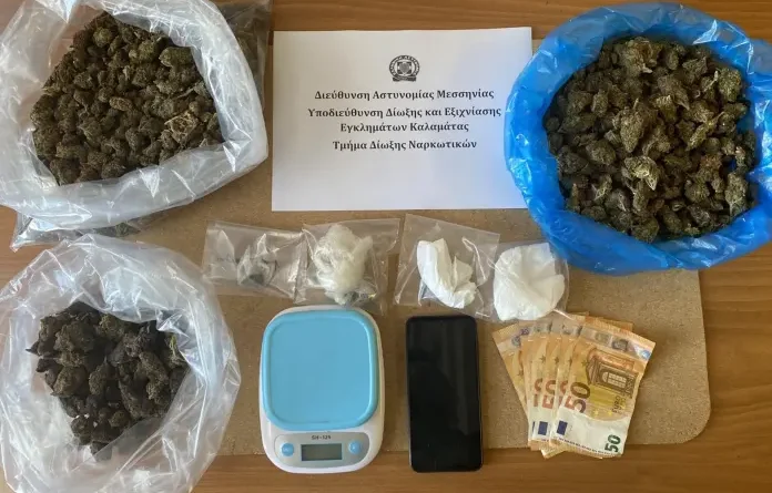 Συνελήφθη 64χρονος για ναρκωτικά στην Καλαμάτα