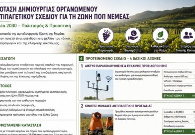 Κοστολογημένη Πρόταση Δημιουργίας Οργανωμένου Αντιπαγετικού Σχεδίου για τη Ζώνη ΠΟΠ Νεμέας